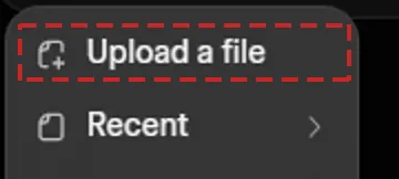 Grok’s attach menu takes all three documents at once.