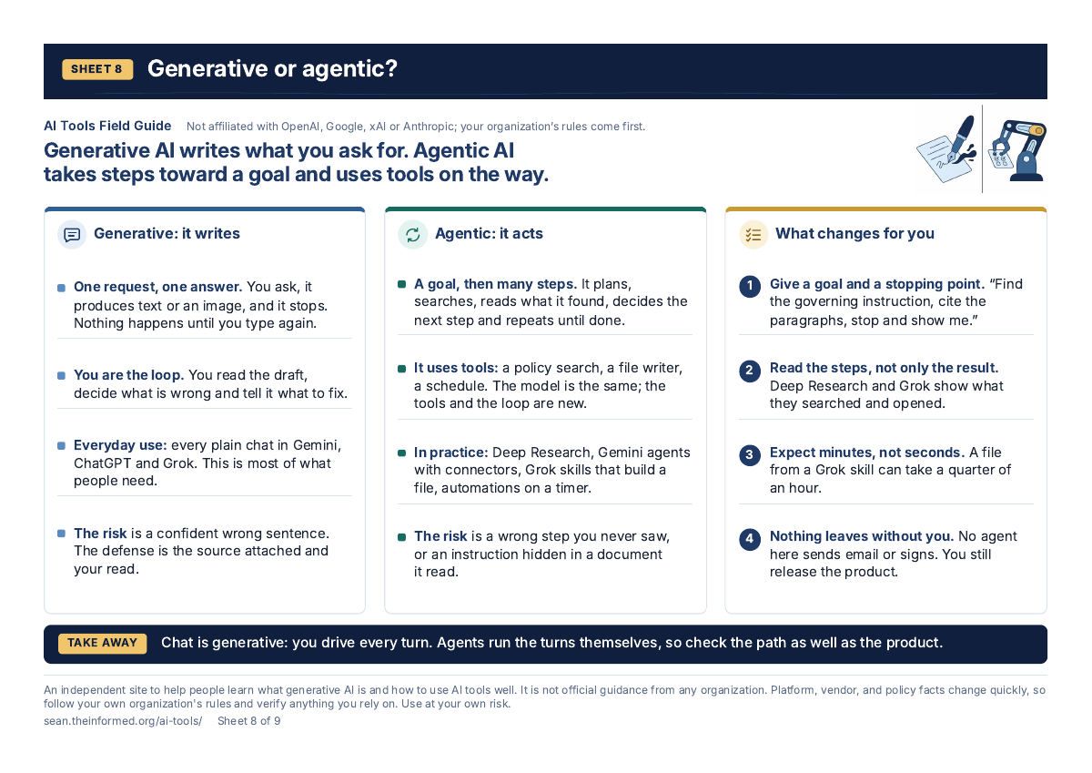 Generative or agentic? — page preview