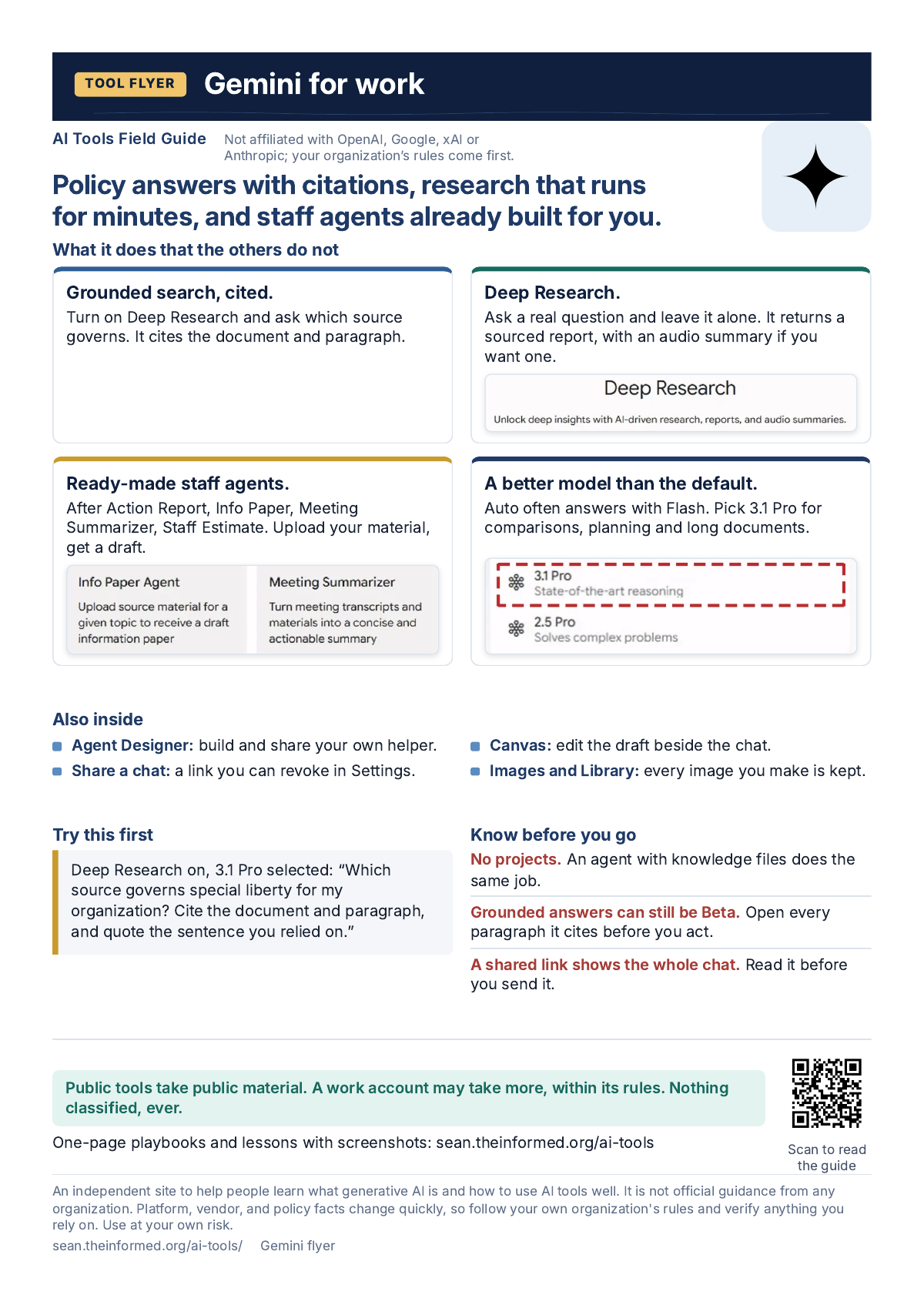 Gemini for work — page preview